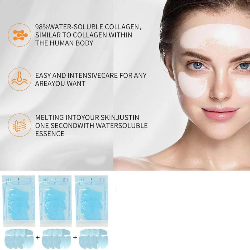 3pcs Soluble Collagen Face Mas - Collagen Sheet Mask 评论和价格