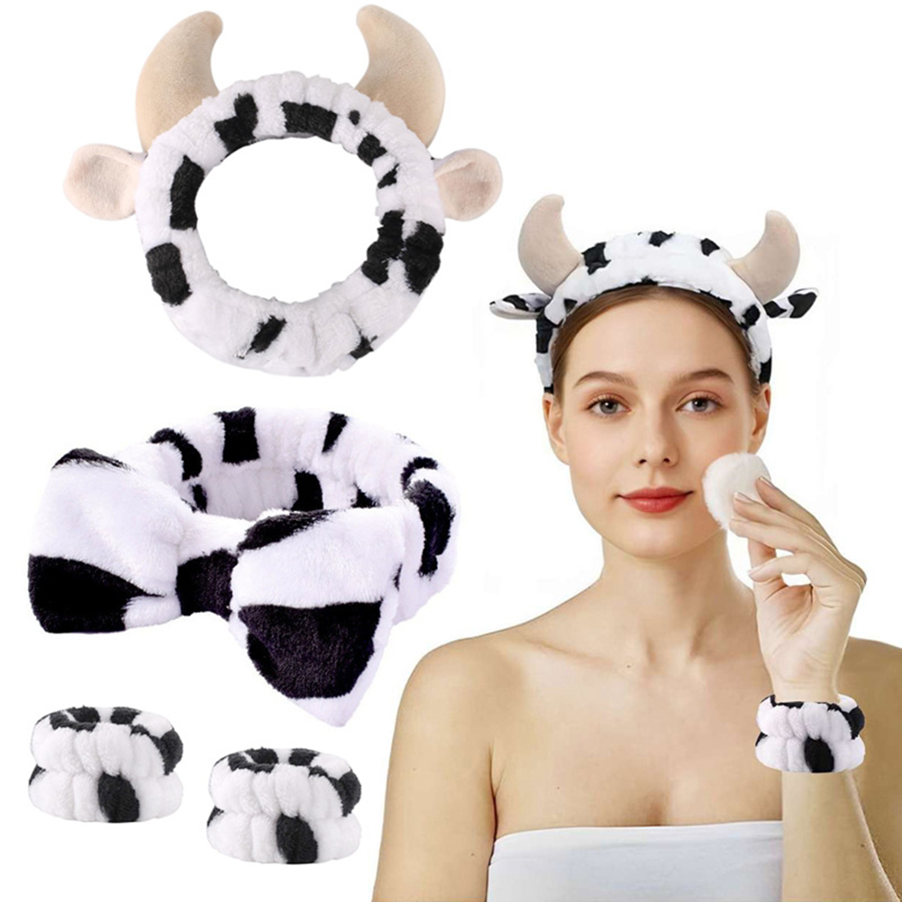 4pcs 3D Cow Headband Super Cut - Skincare Routine 评论和价格