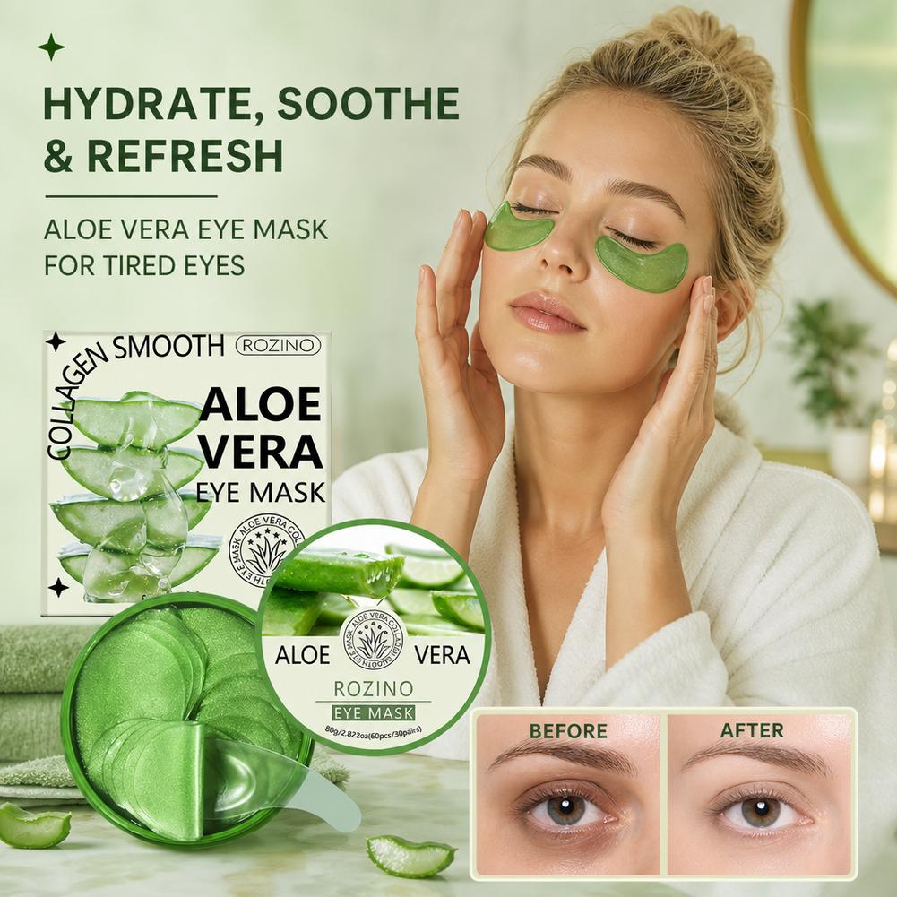 60pcs Aloe Vera Collagen Eye M - Collagen Sheet Mask 评论和价格