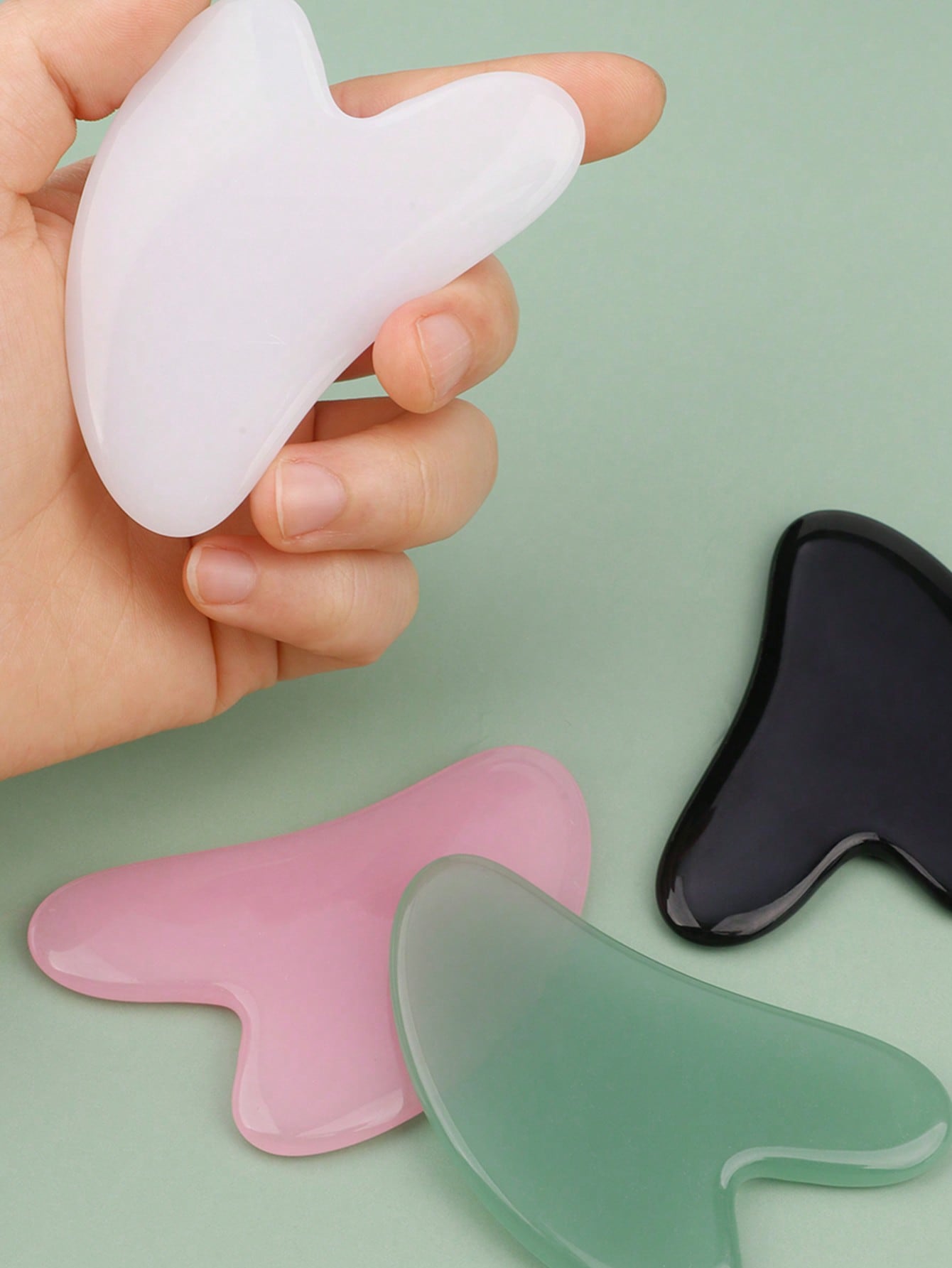 New 2pcs/Set Gua Sha Facial Ma - Skincare Routine 评论和价格