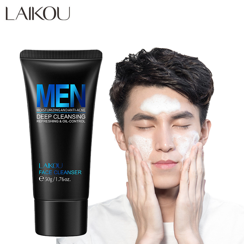 LAIKOU Men Facial Cleanser Fac - Salicylic Acid Cleanser 评论和价格