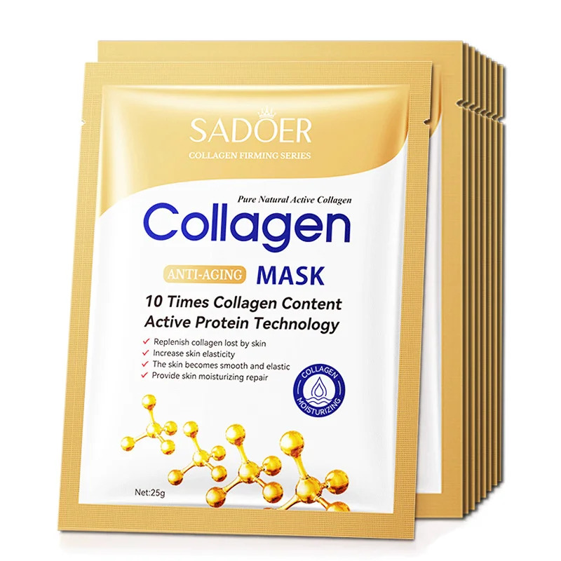 10pcs Anti-aging Collagen Face - Collagen Sheet Mask 评论和价格