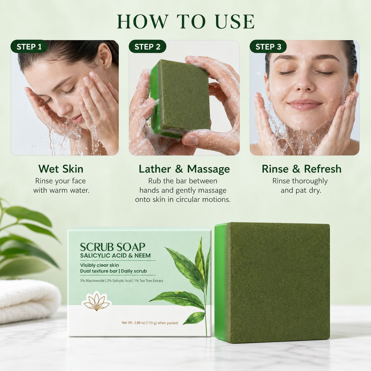 Scrub Bar Soap | Salicylic Aci - Salicylic Acid Cleanser 评论和价格