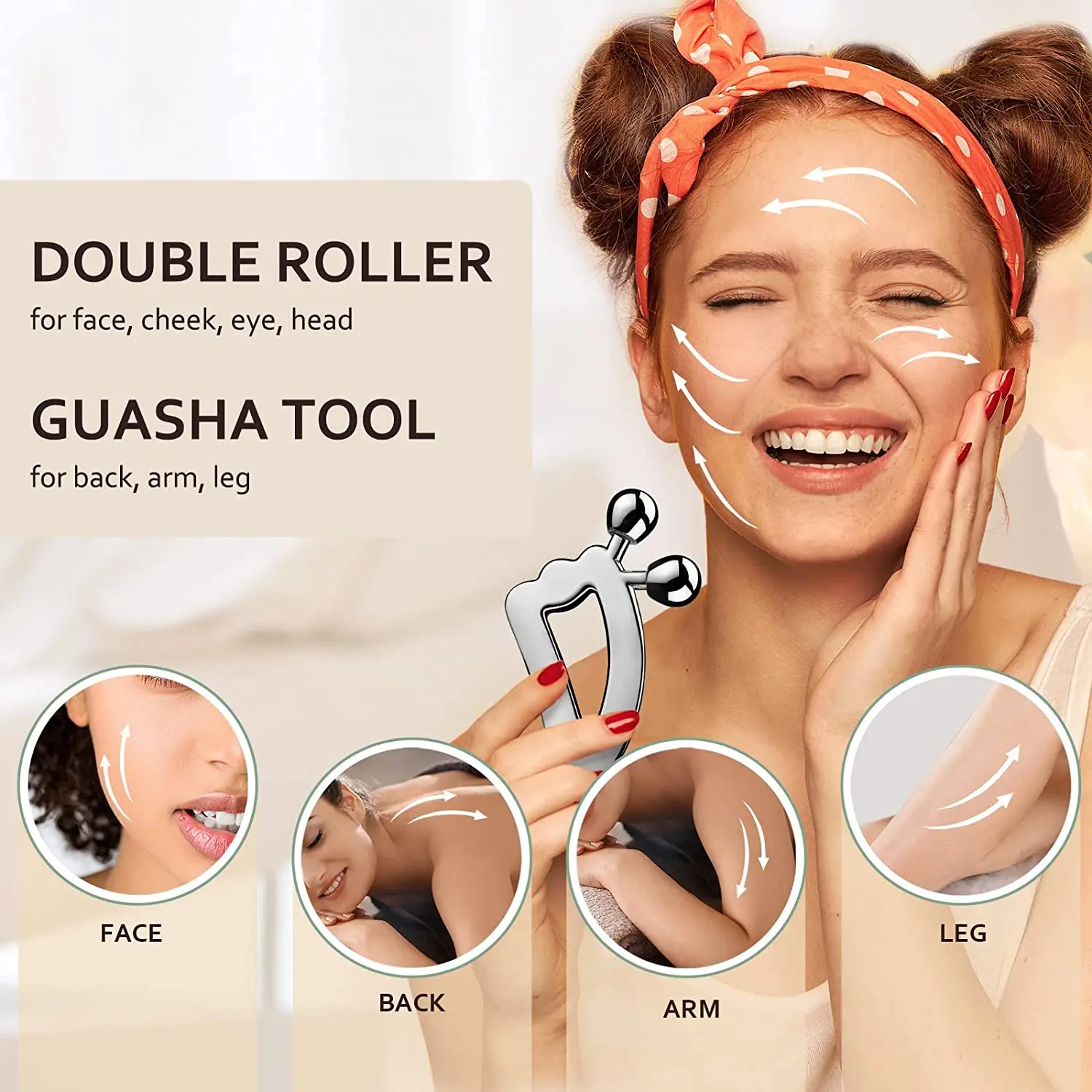 3D Facial Roller & Gua Sha Too - Skincare Scora 评论和价格