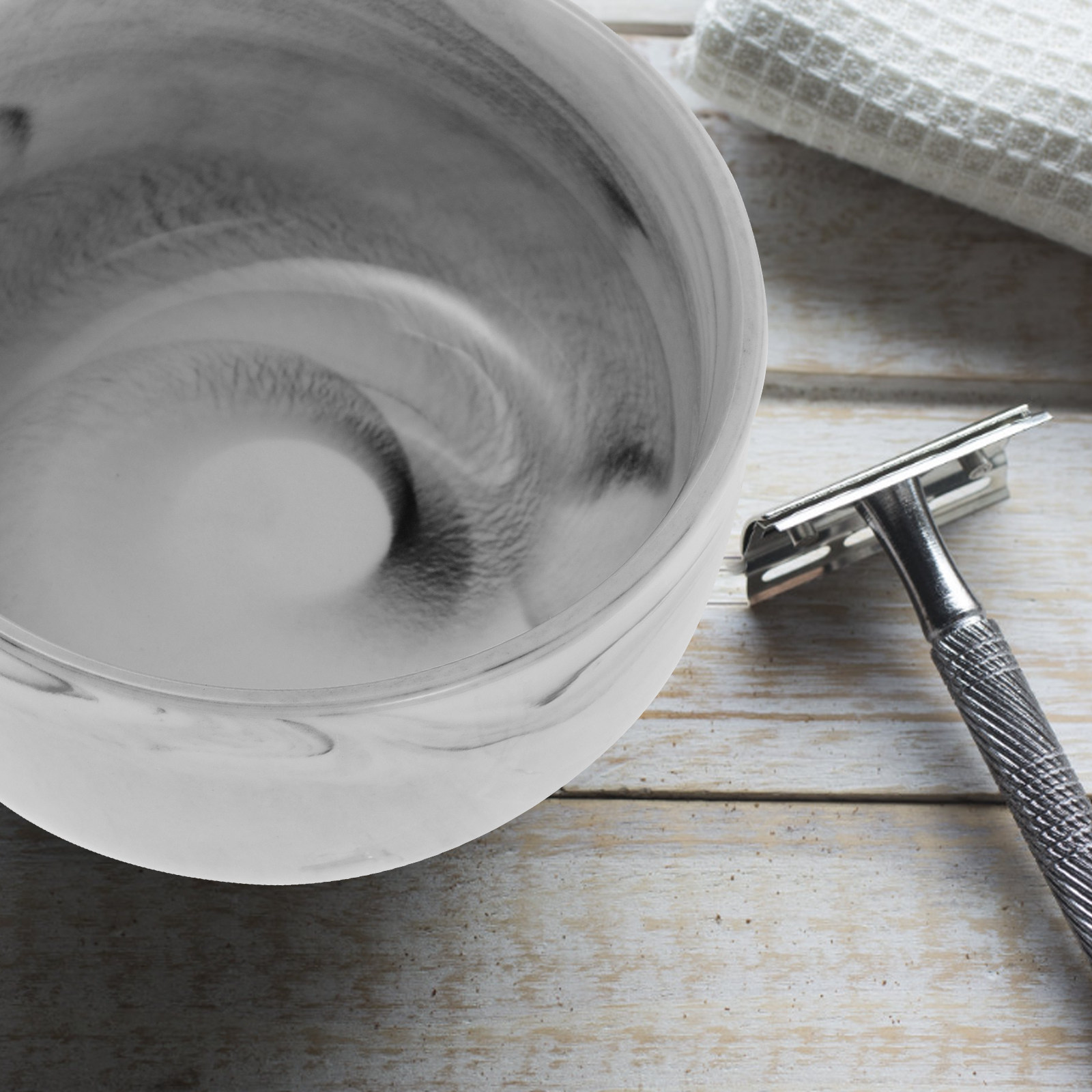 Marble Pattern Men Shaving Bow - Skincare Routine 评论和价格