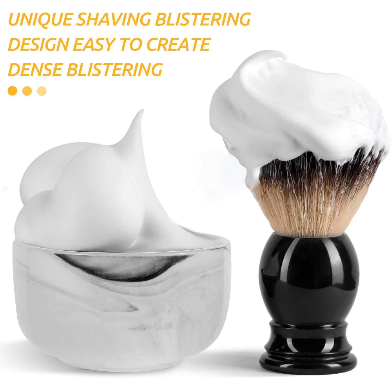 Marble Pattern Men Shaving Bow - Skincare Routine 评论和价格