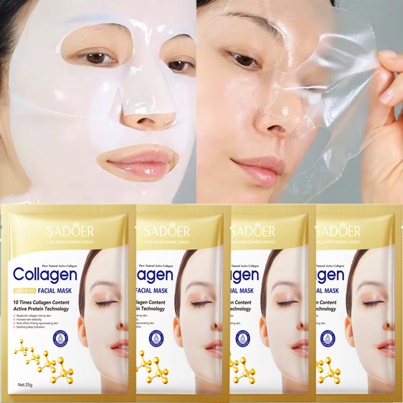 10PCS Collagen Anti Wrinkle Fa - Collagen Sheet Mask 评论和价格