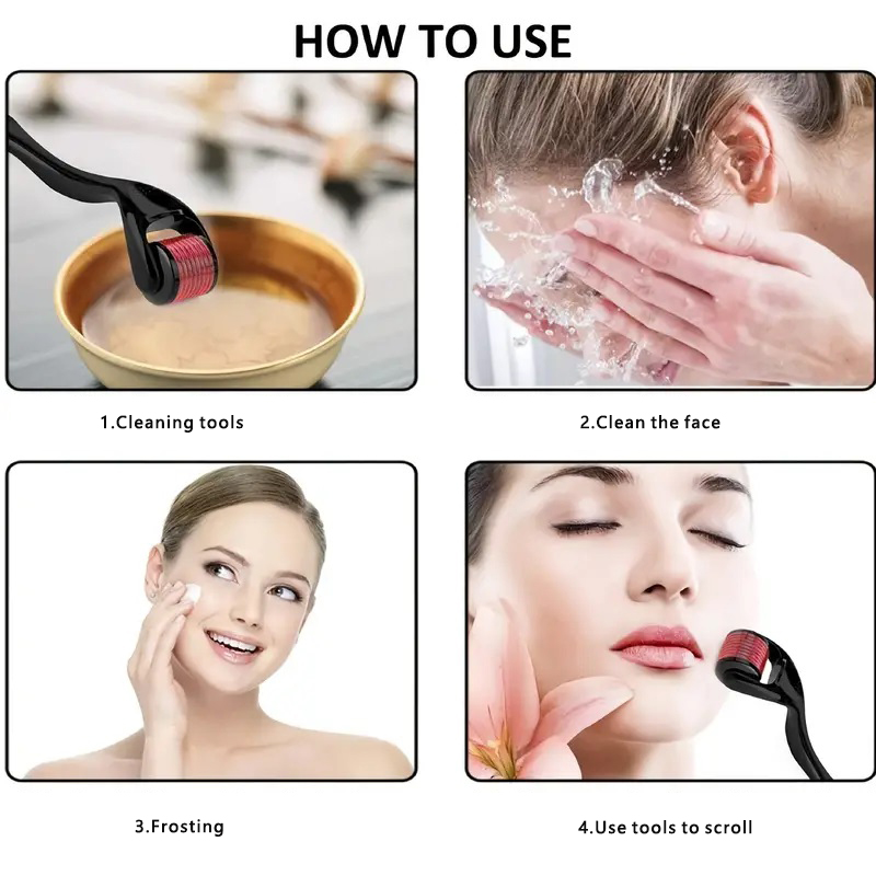 Facial Beauty Microneedle Roll - Skincare Routine 评论和价格